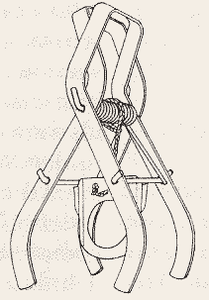 Modern style scissor mole trap